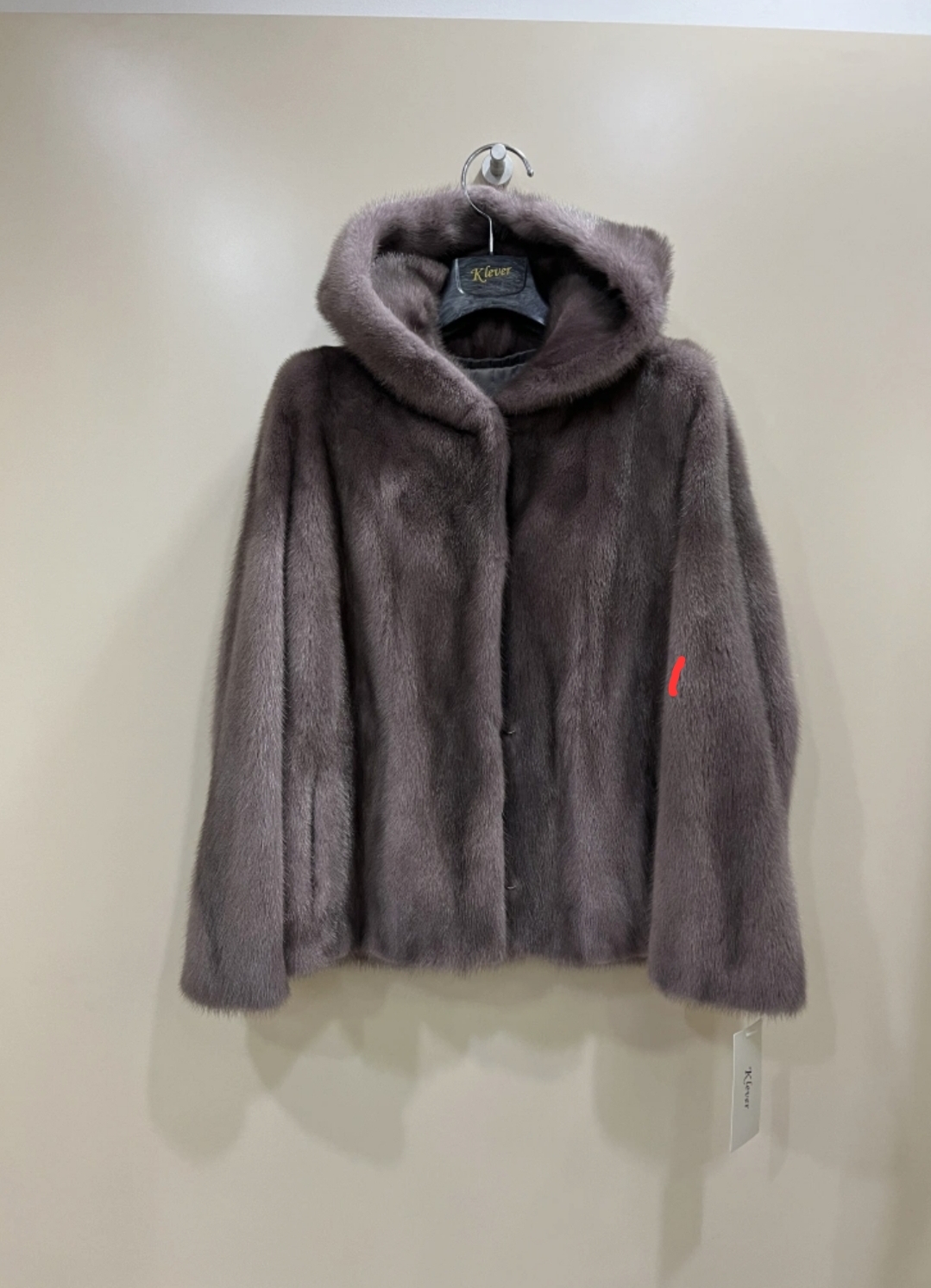 진도 휘메일 풀스킨 후드 밍크