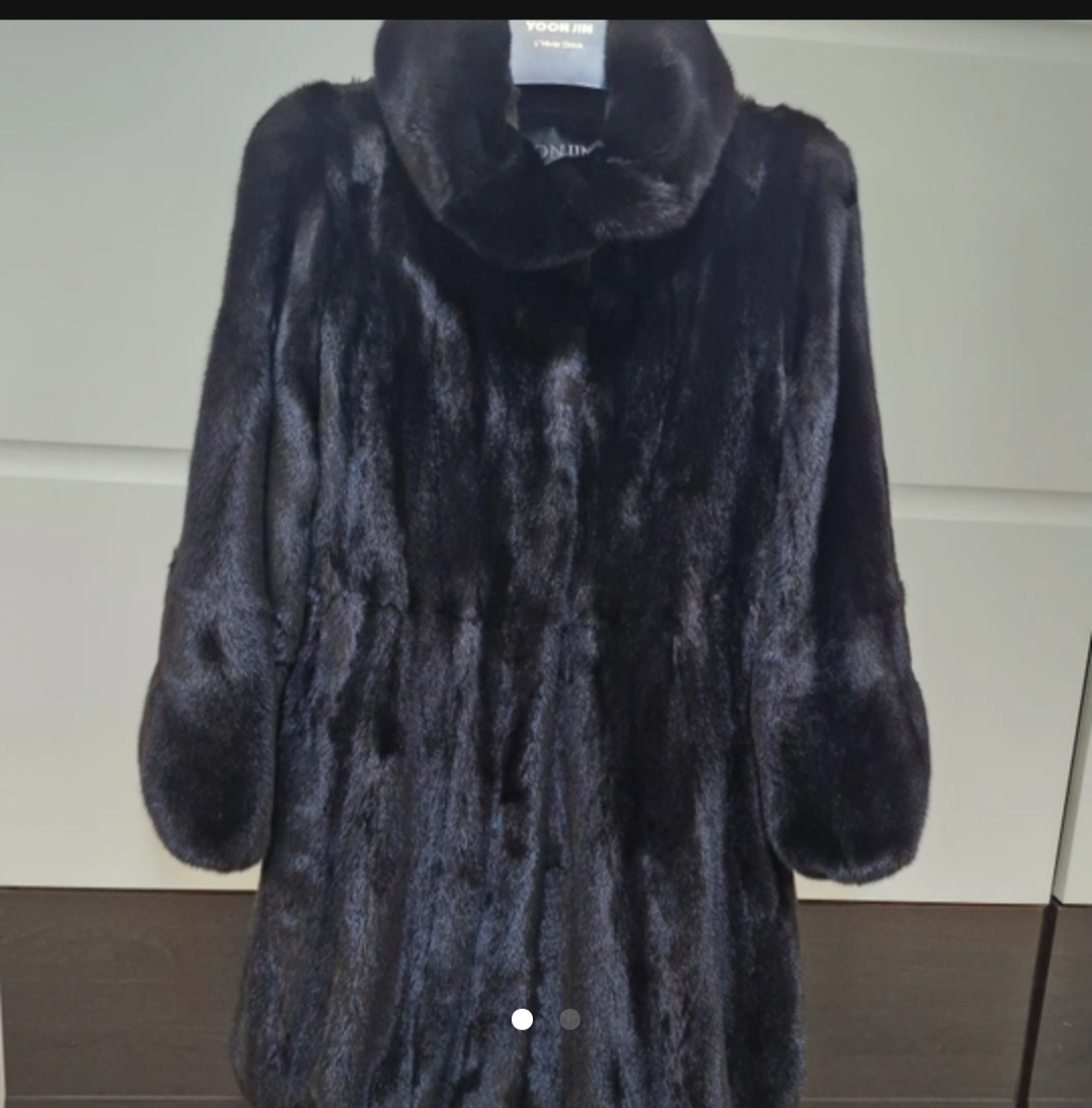 블랙그라마 밍크하프코트
