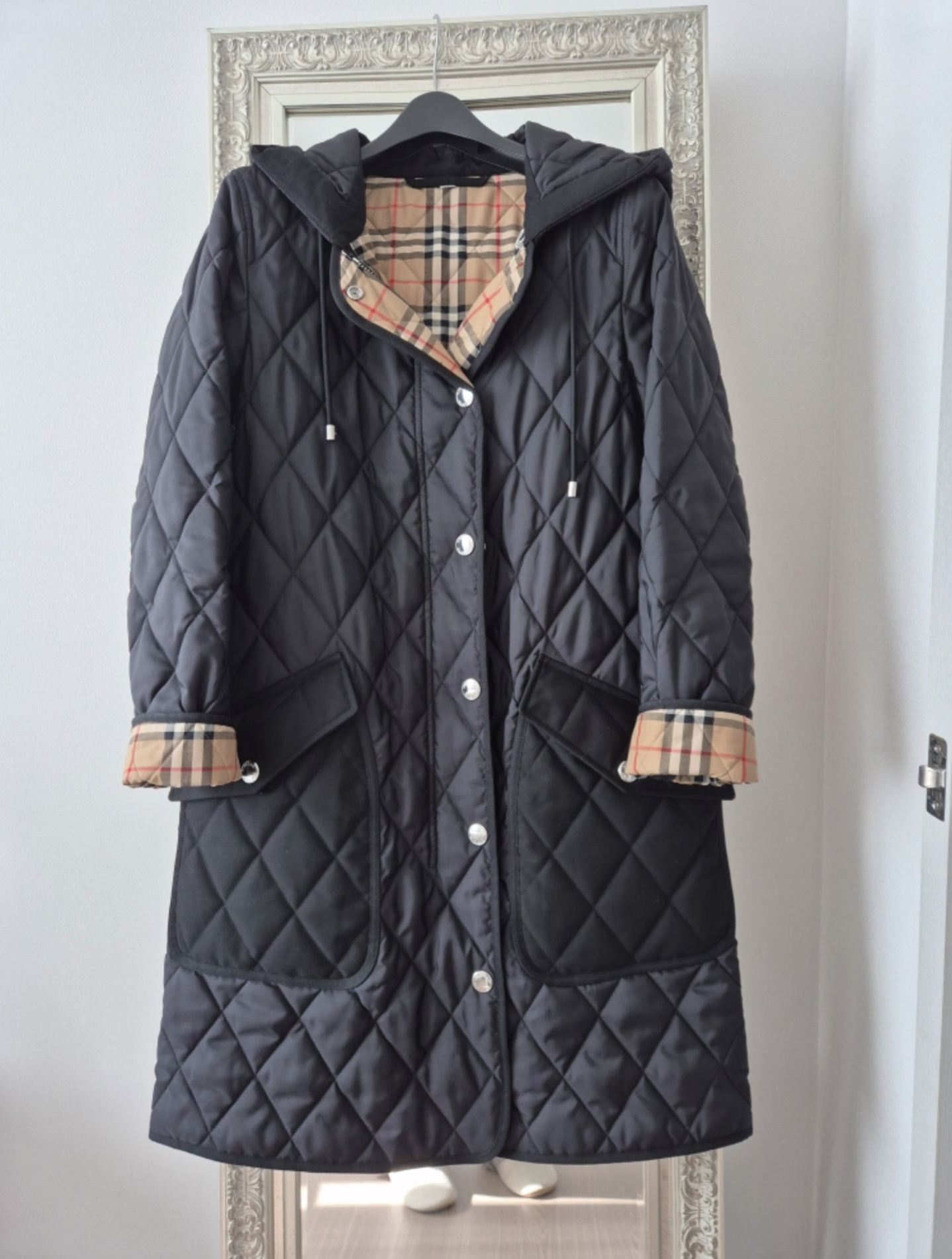 버버리 퀼팅코트
