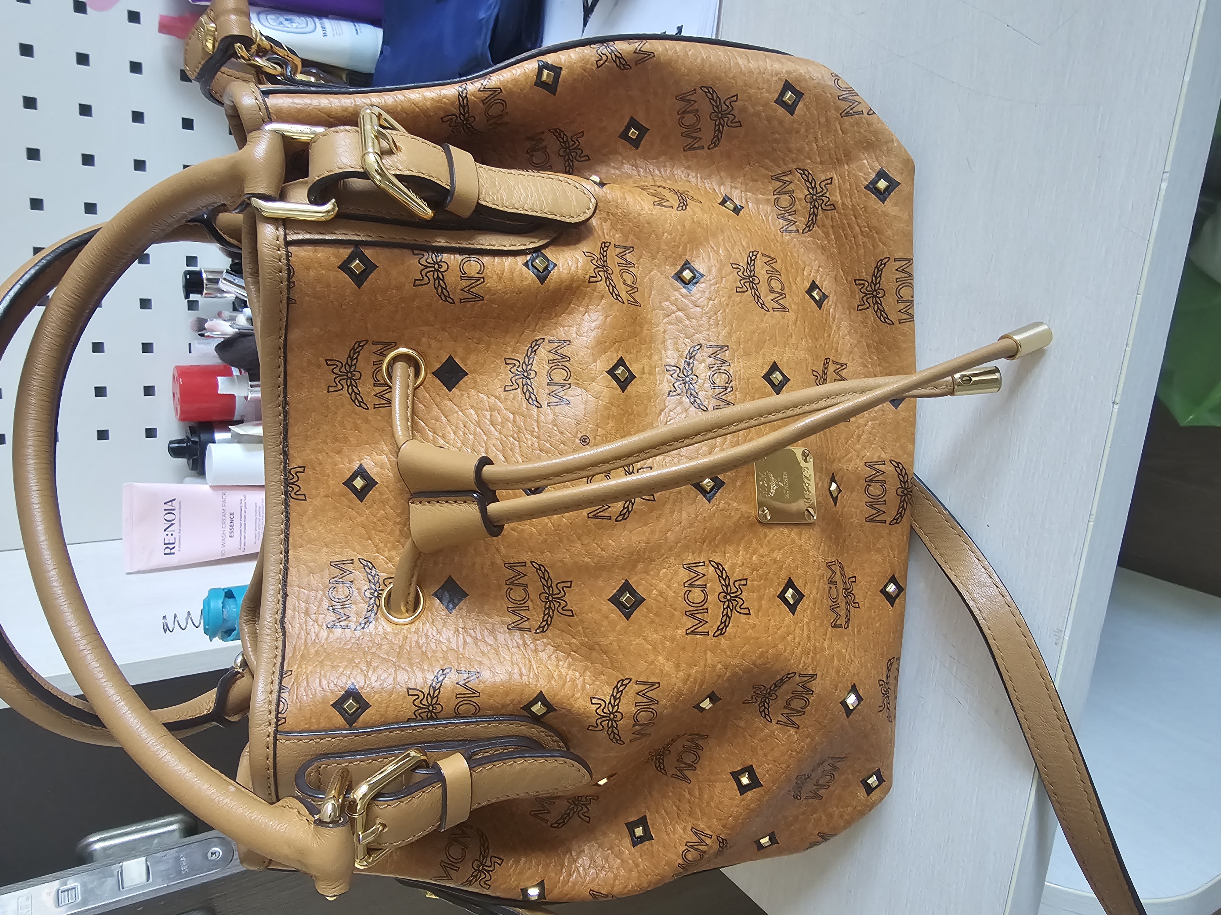 MCM복주머니가방