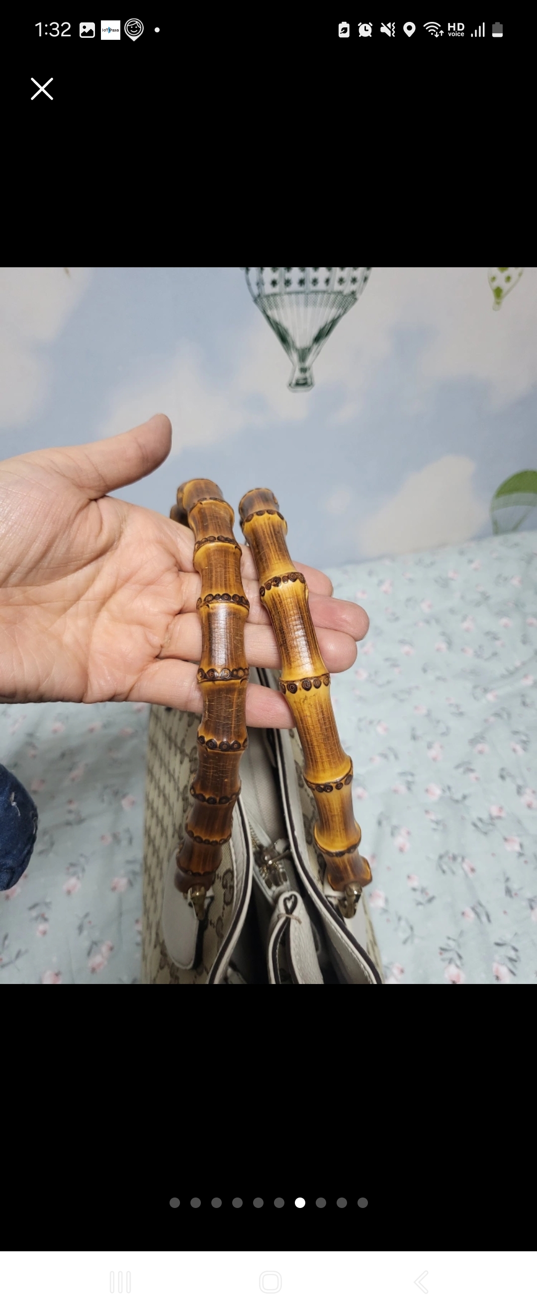 구찌뱀부 토트백