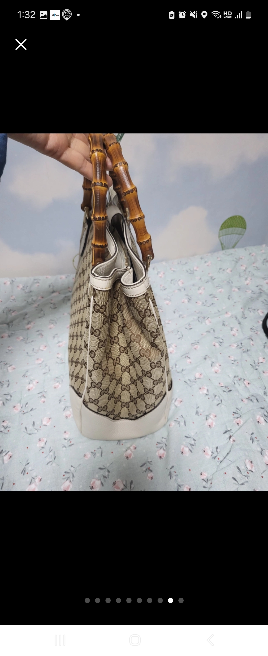 구찌뱀부 토트백