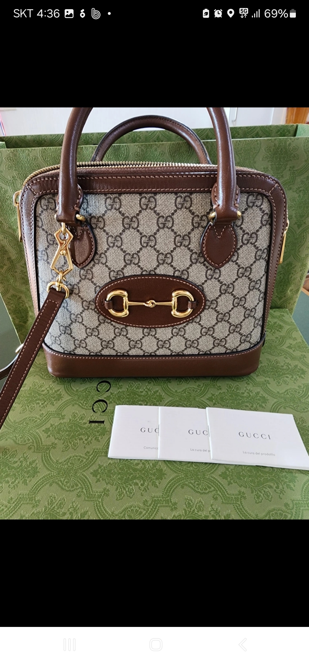 구찌가방1955홀스빗탑핸들대사이즈