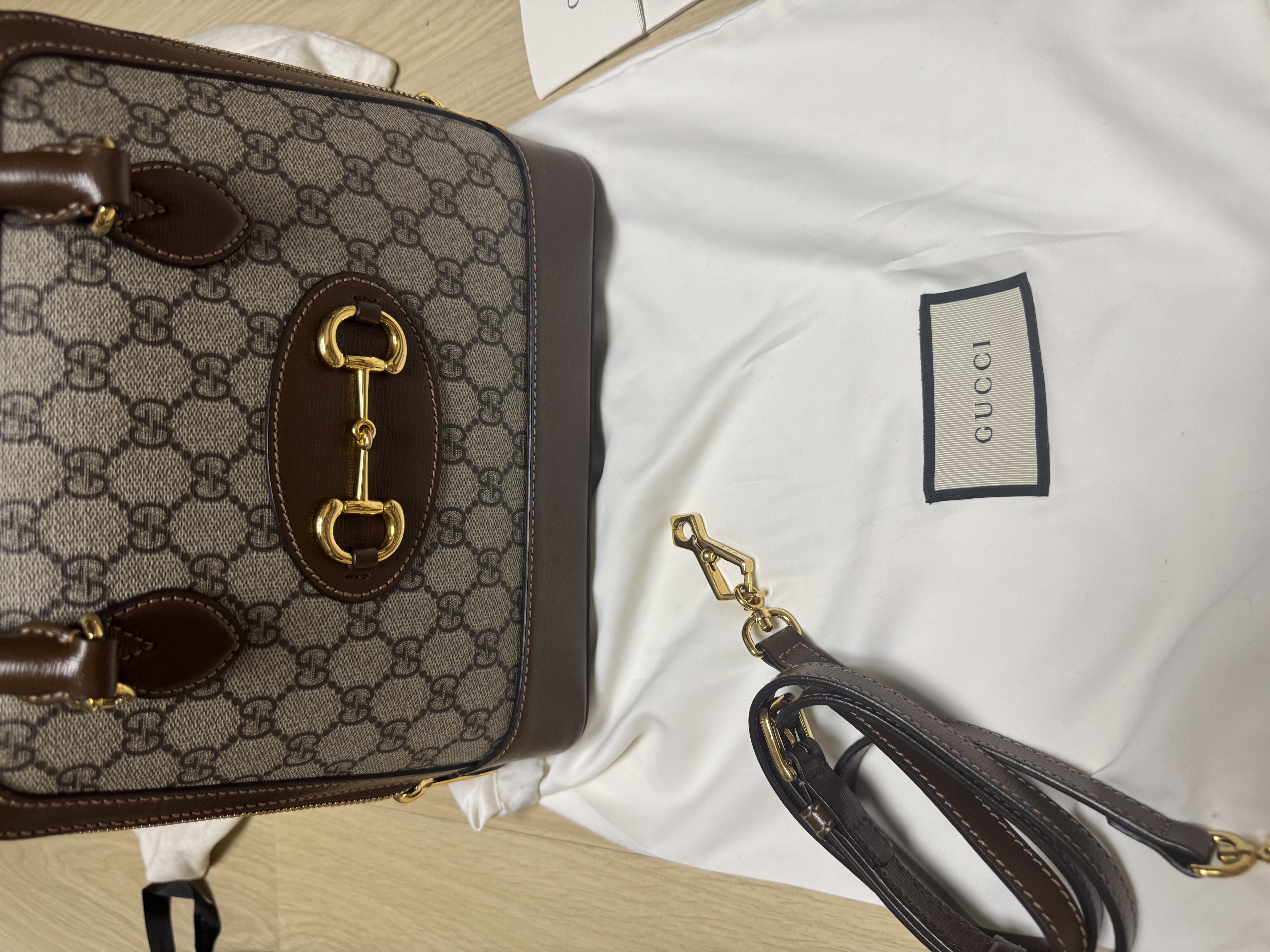 구찌 홀스빗 1955 스몰 탑핸들백