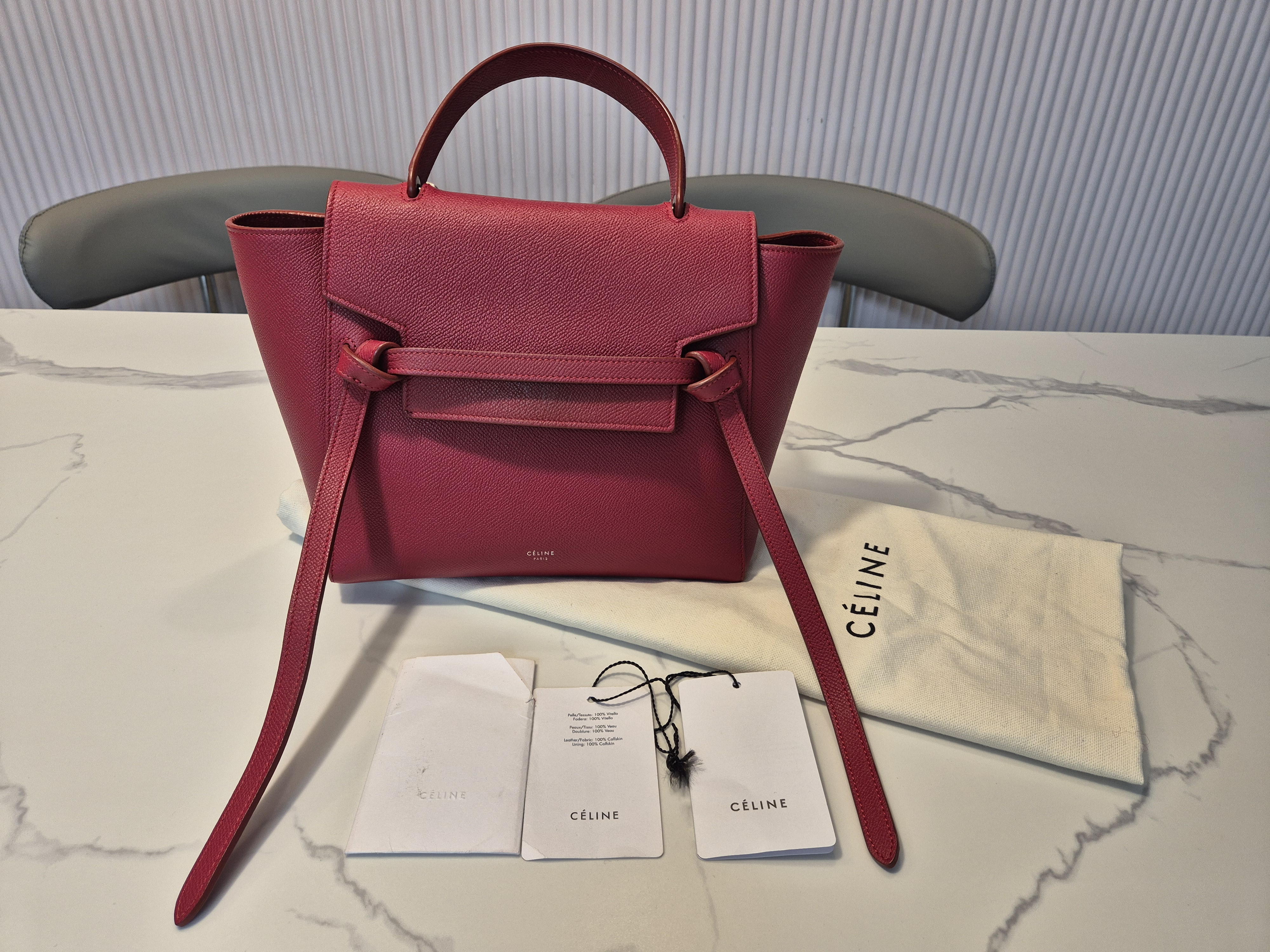 셀린 벨트백 마이크로