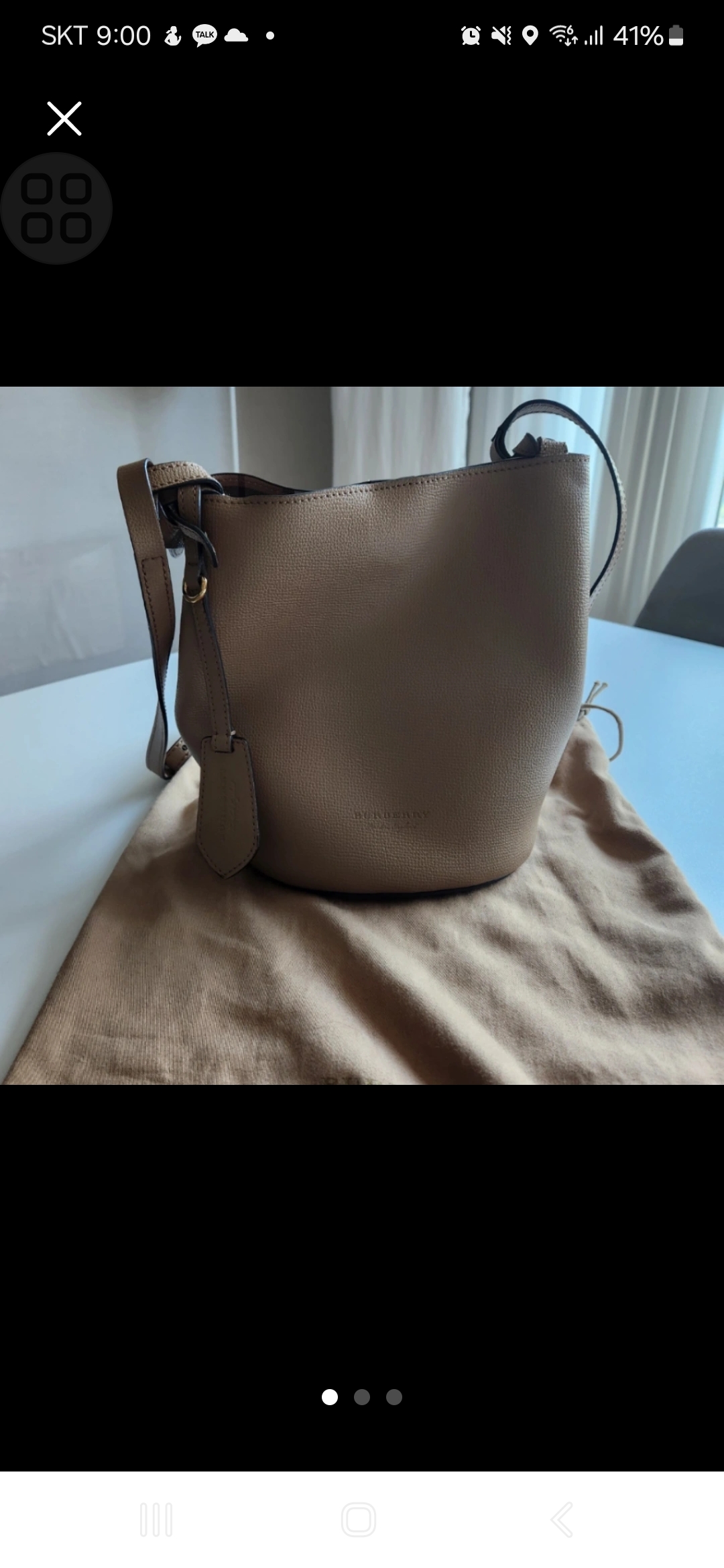 버버리 버킷백 가방