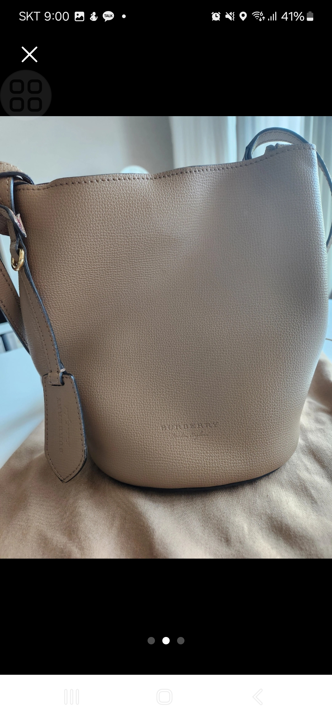 버버리 버킷백 가방