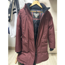 노비스 여성패딩 버건디 s